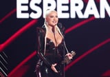 Christina Aguilera Rocks a Latex Dress From a Latina-Owned Brand For the BLMAs