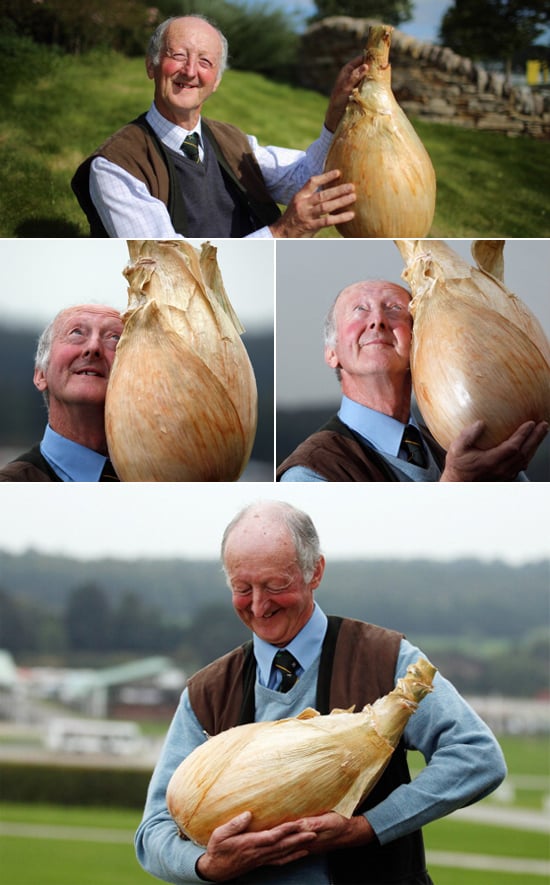 The Man Who Is So Happy With His Onion