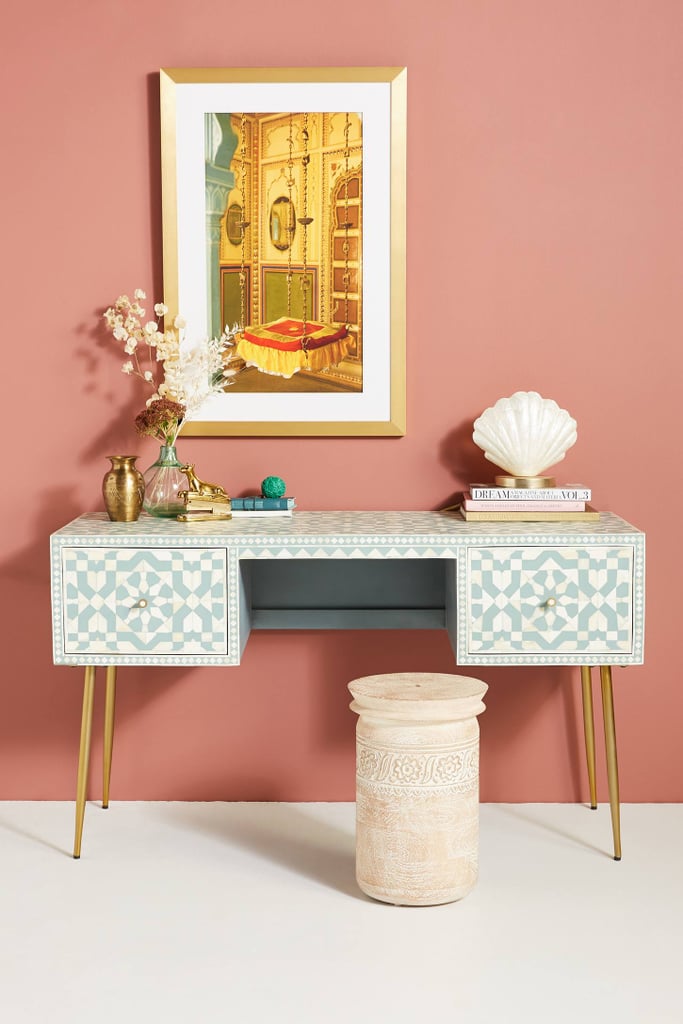 Moroccan Inlay Desk Anthropologie Spring Home Collection 2020
