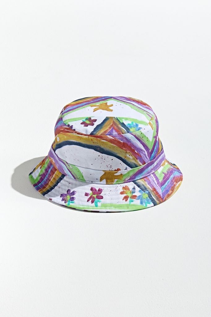 Urban Outfitters Painted Doodle Bucket Hat