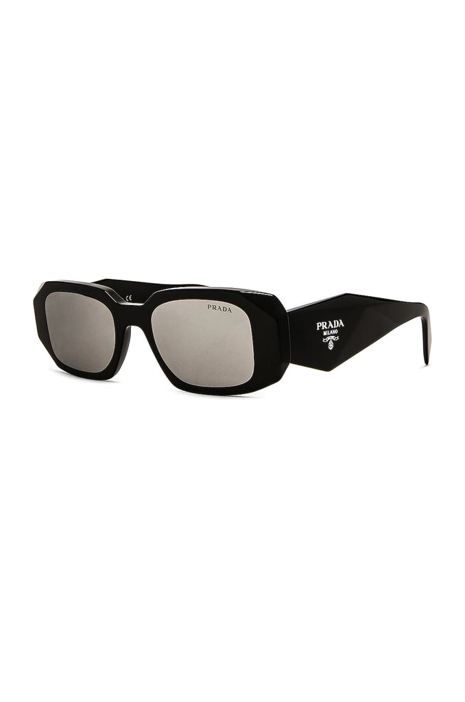 A Fashion Gift: Prada Rectangle in Black & Mirror Silver