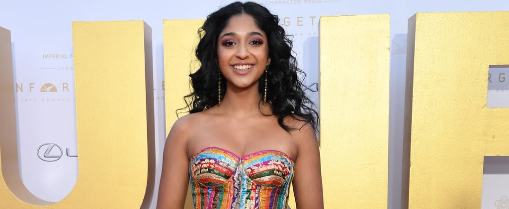 Never Have I Ever's Maitreyi Ramakrishnan Wears a Rainbow Dress Made From Upcycled Sarees