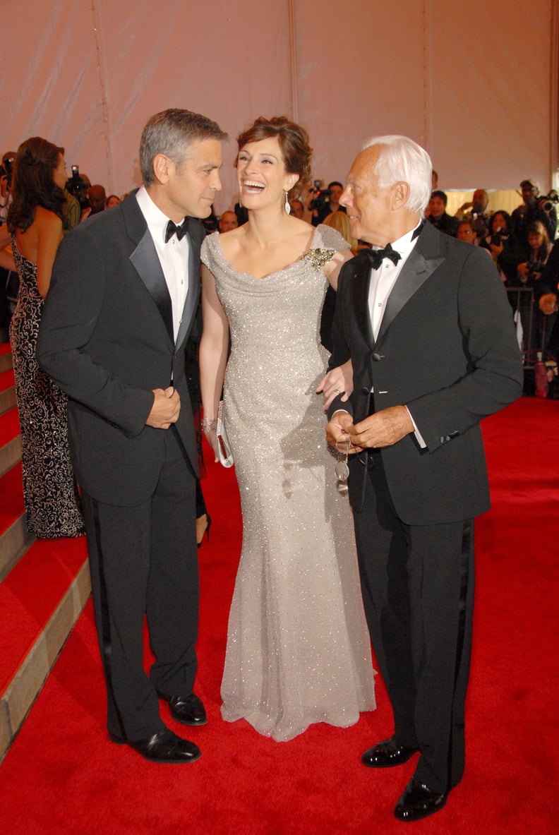 George Clooney, Julia Roberts, and Giorgio Armani — 2008