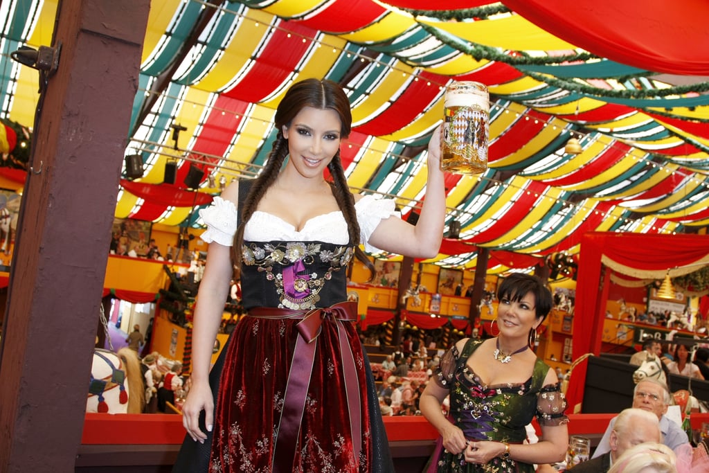 Kim Kardashian Drinking Beer at Oktoberfest in 2010