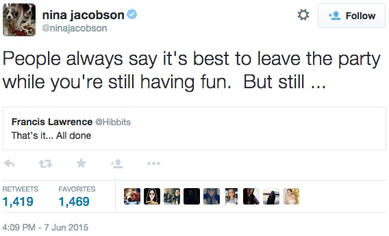 Minutes later, Jacobs tweeted this.