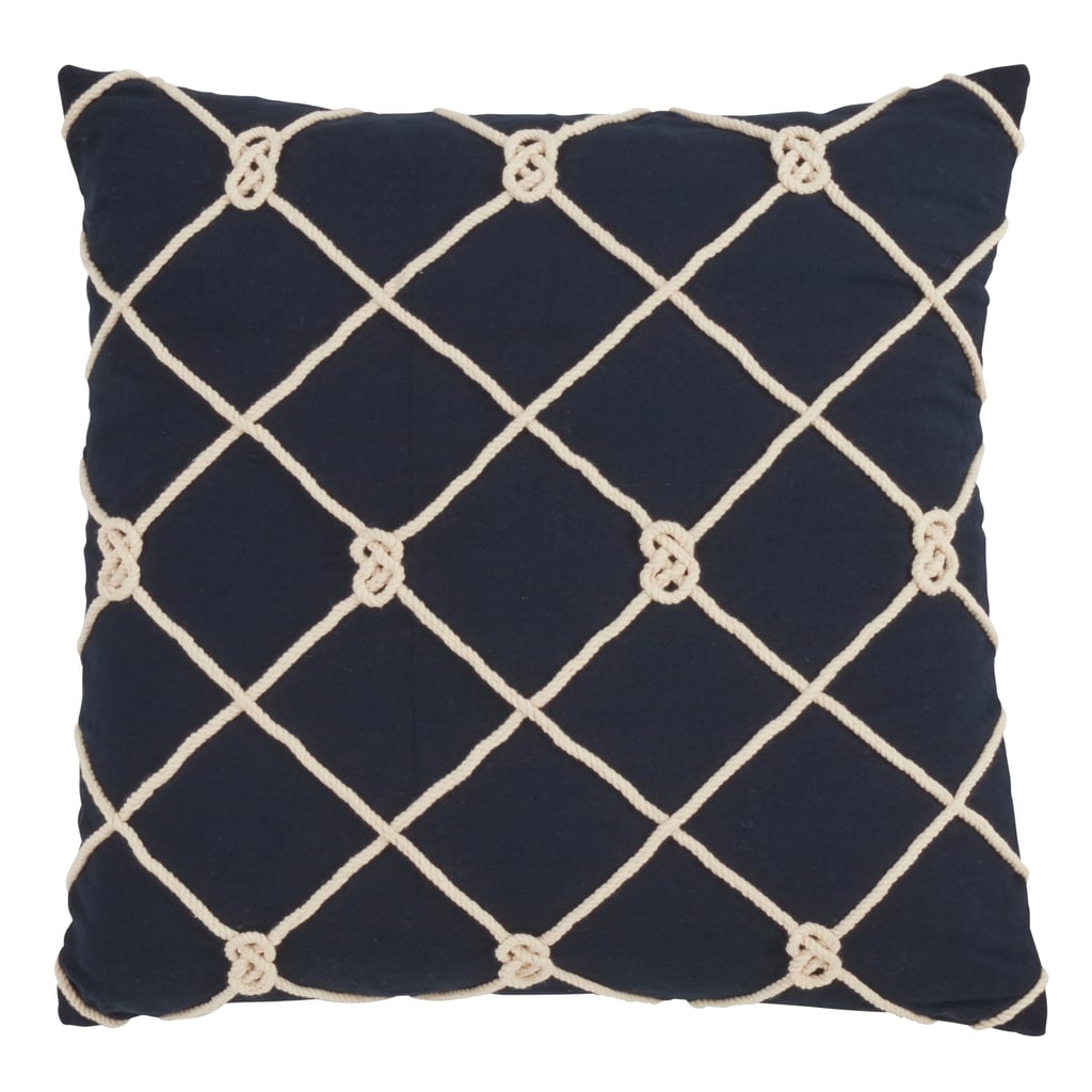 Madeline: Saro Lifestyle Knotted Rope Throw Pillow