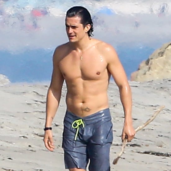 Orlando Bloom Shirtless in Santa Barbara