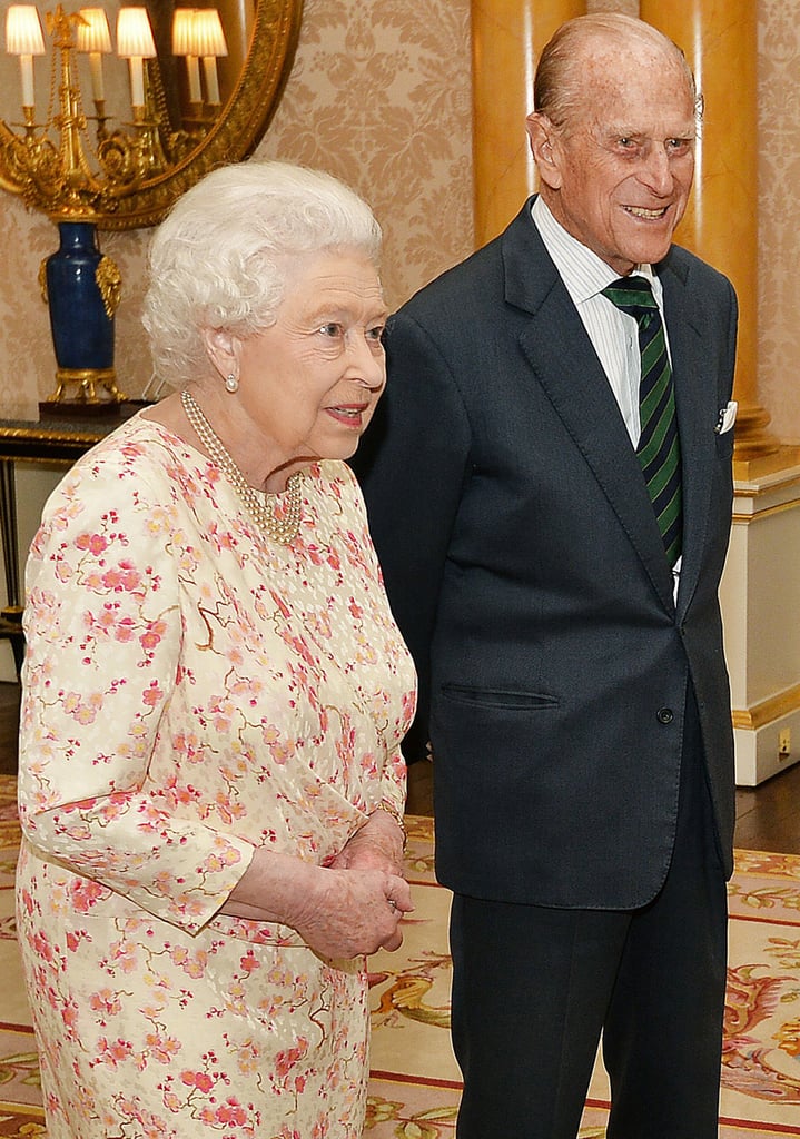 Queen Elizabeth II and Prince Philip greeted German President Joachim Gauck at the Buckingham Palace on June 1, 2016.