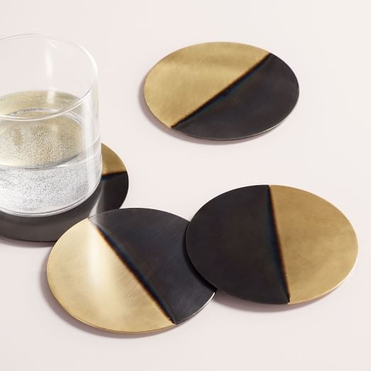 Half Dipped Metal Coasters