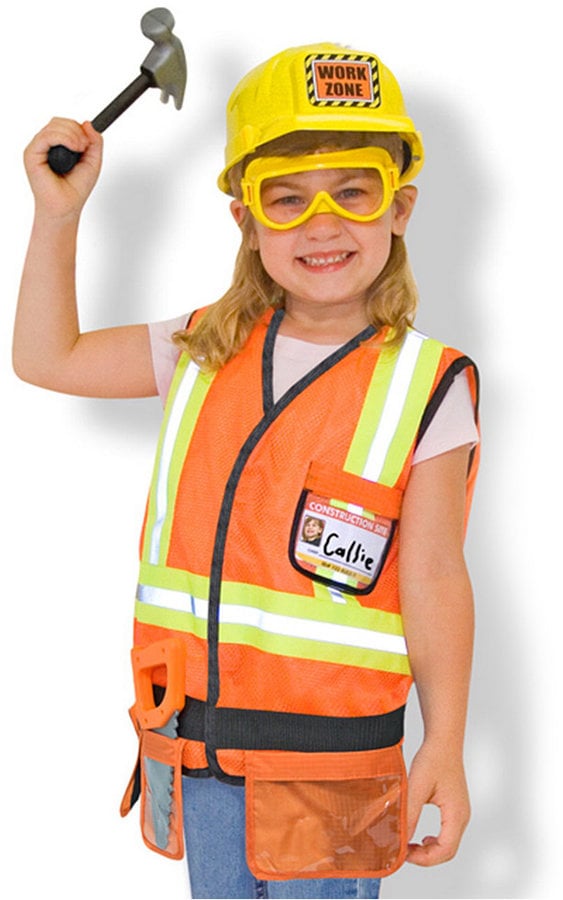 Melissa & Doug Kids Construction Worker Dress-Up Set