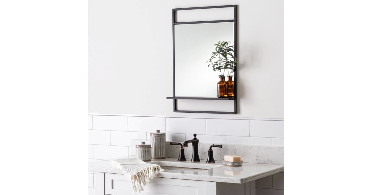 Bath Mirror With Shelf in Black Target’s New Hearth and Hand Fall