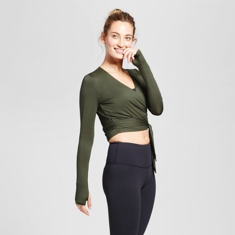 JoyLab Women's Long Sleeve Wrap T-Shirt