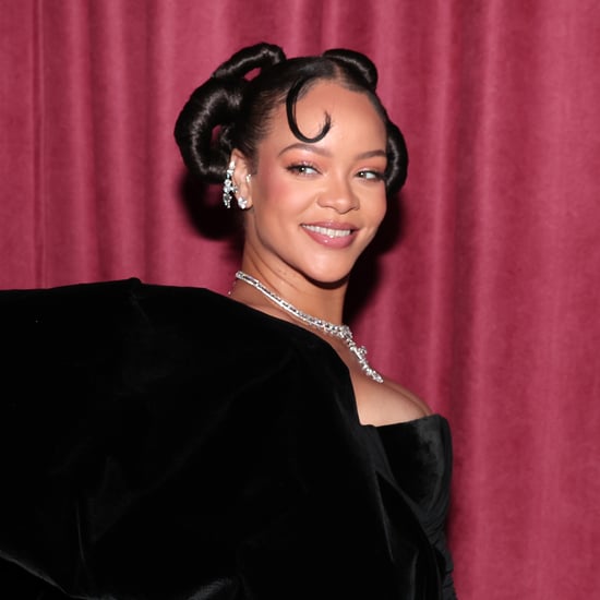 Rihanna's Updo Hairstyle at the 2023 Golden Globes