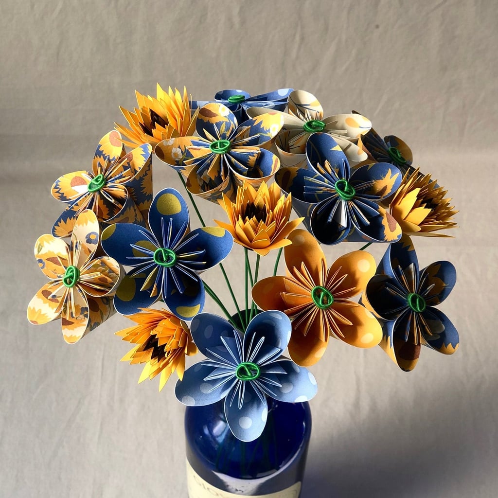 Sunflower Paper Flower Origami Bouquet