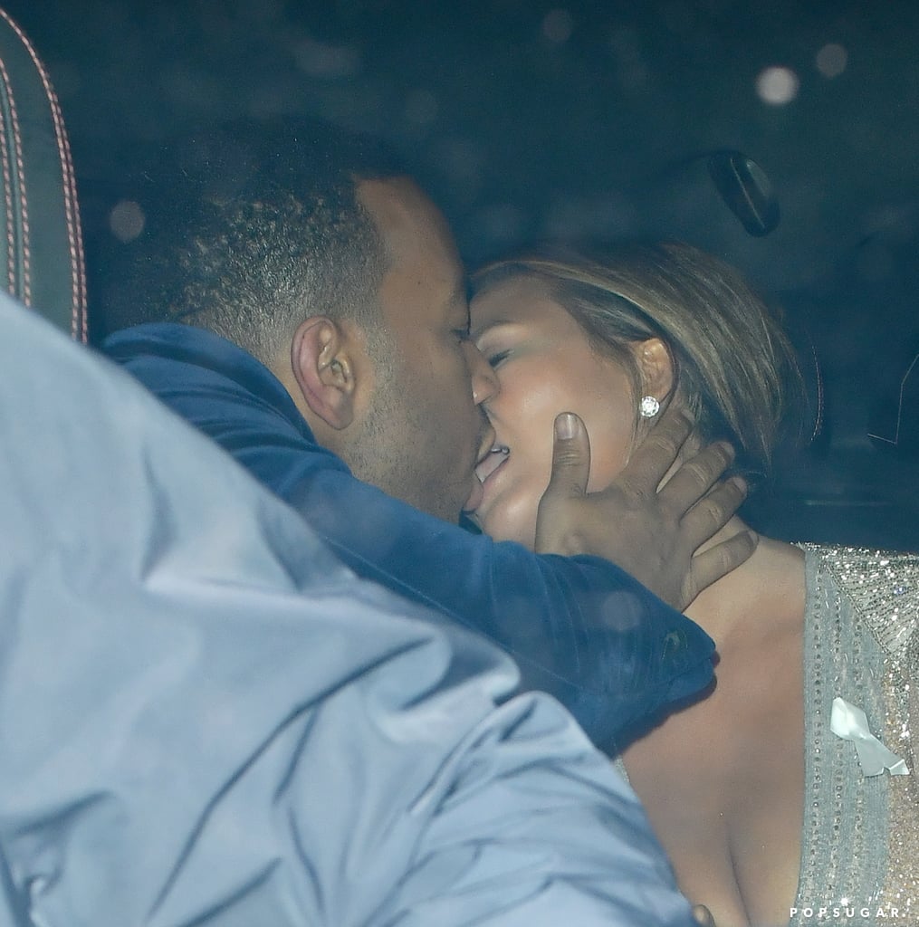 Chrissy Teigen and John Legend PDA After GQ Awards 2018