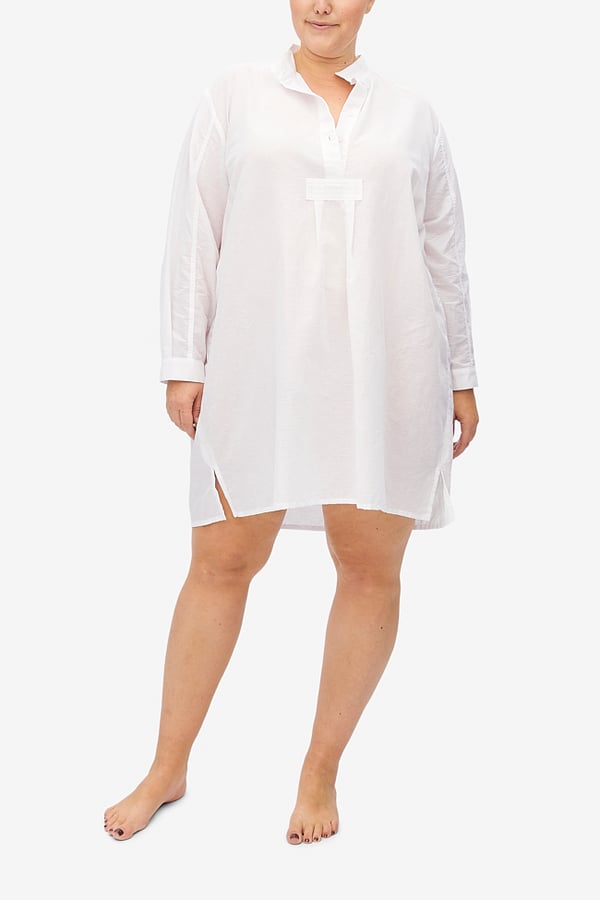The Sleep Shirt Plus Short Milano Featherweight Blend Sleep Shirt