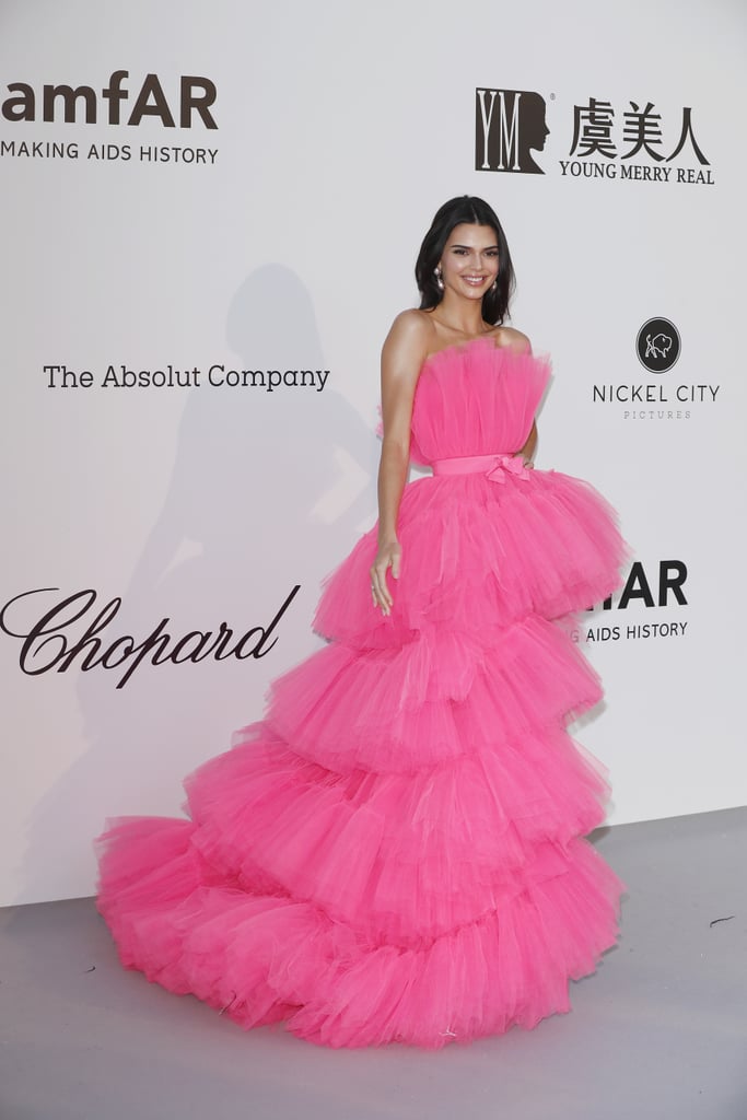 Kendall Jenner Giambattista Valli Pink Dress at Cannes 2019