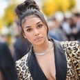 Lori Harvey Nails the Winter-White Trend in a Cozy LaQuan Smith Dress