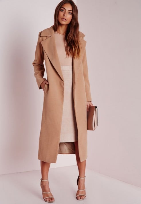 Missguided Oversized Camel Coat ($119)