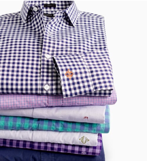 J.Crew Monogrammed Shirts