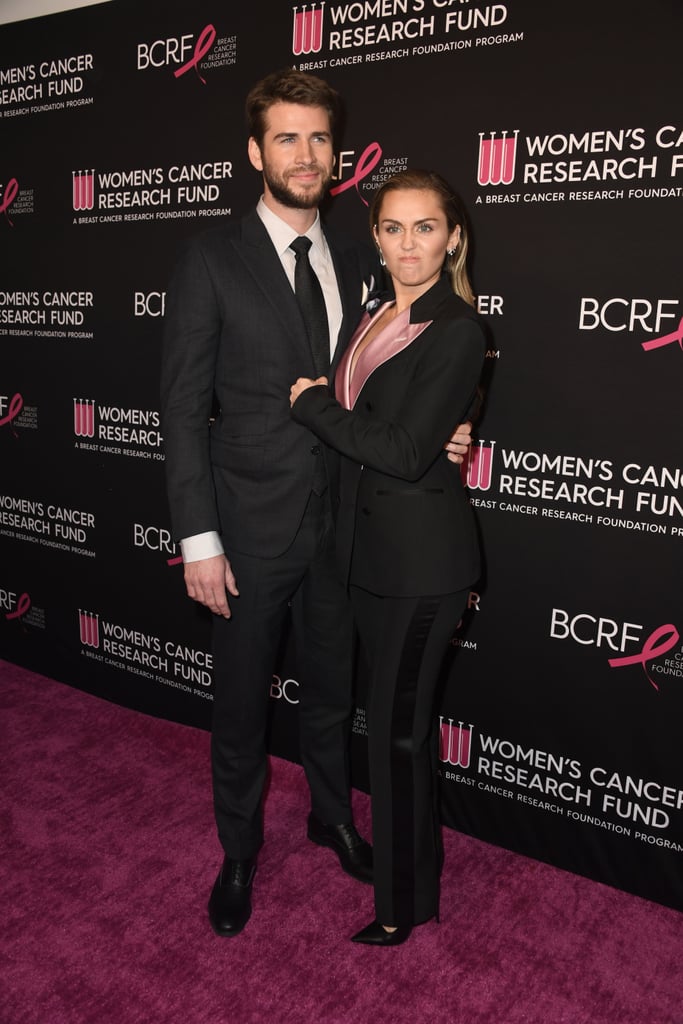 Miley Cyrus Liam Hemsworth at Cancer Research Fund Gala 2019