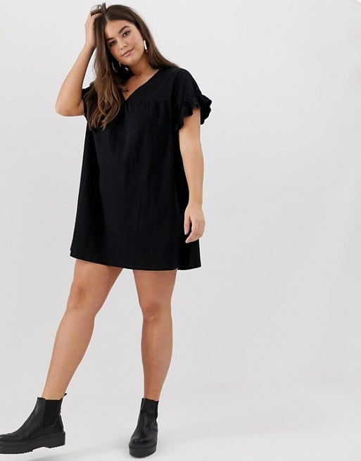 ASOS Mini Reversible Cotton Slub Smock Dress