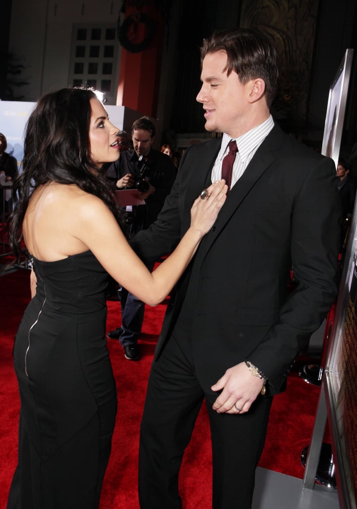 Jenna shared a sweet moment with Channing at the February 2010 LA premiere of Dear John.