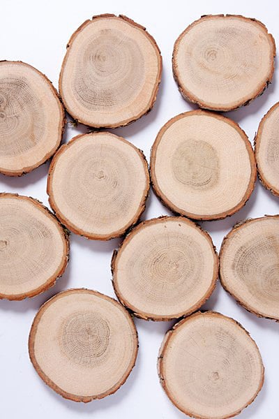 rustic wood coasters