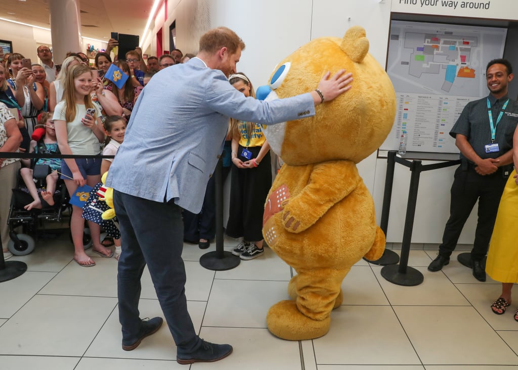 Prince Harry at Sheffield Children’s Hospital July 2019