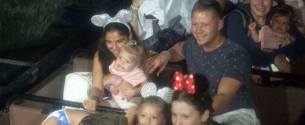Girl Makes Funny Face on Disney World Ride