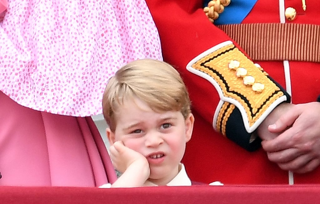 When Trooping The Colour Trooped On And On And On Prince George Is Unimpressed Popsugar