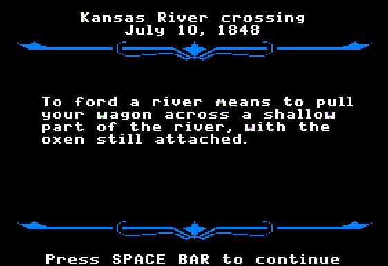 Fording the river was always the worst option to choose.