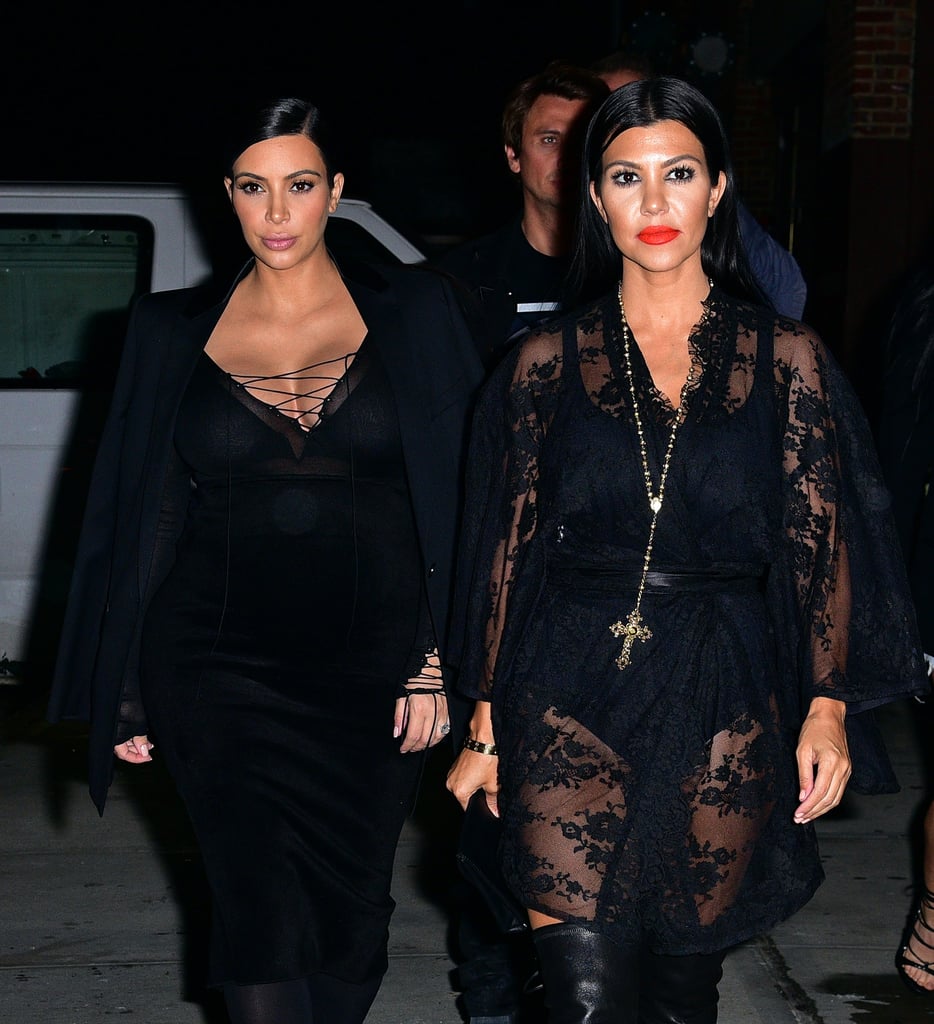 Kim and Kourtney Kardashian in NYC September 2015 | Pictures