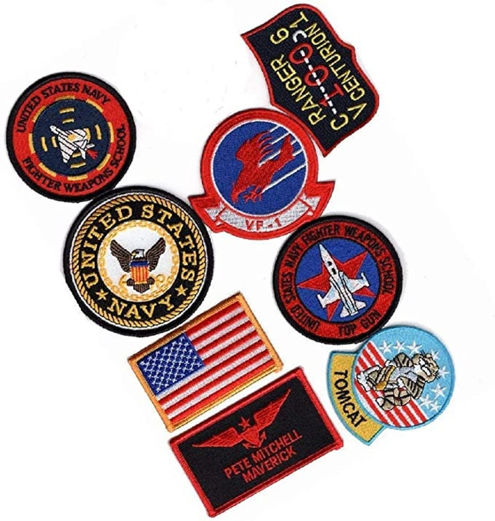 Pete Mitchell 8-Piece Iron On Patch Set
