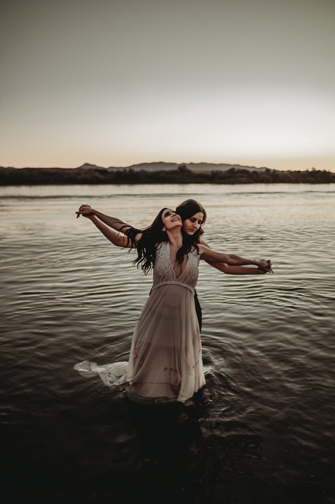 Sexy River Beach Engagement Photo Shoot