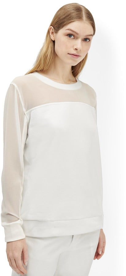 French Connection Clean Team Sheer Sweatshirt ($118)