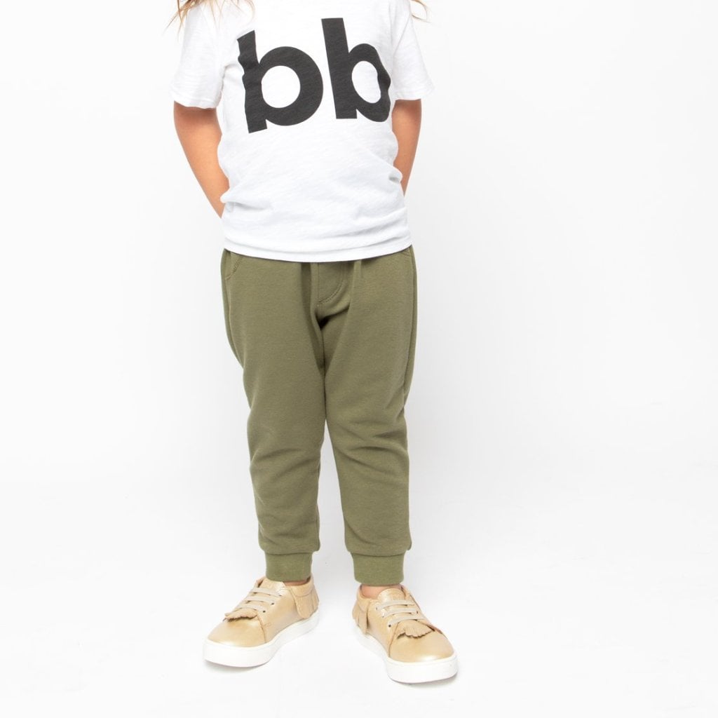 Olive Banded Bottom Joggers