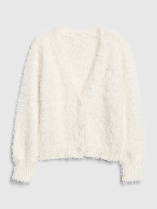 Not only is this Kids Fuzzy Cardi Sweater ($50) ridiculously stylish, but it's the perfect piece to layer under a Winter coat or over a cute dress.