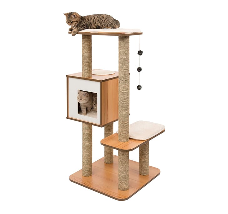 Vesper VHigh Base 48" Cat Tree Cat Trees That Aren't Ugly and Look