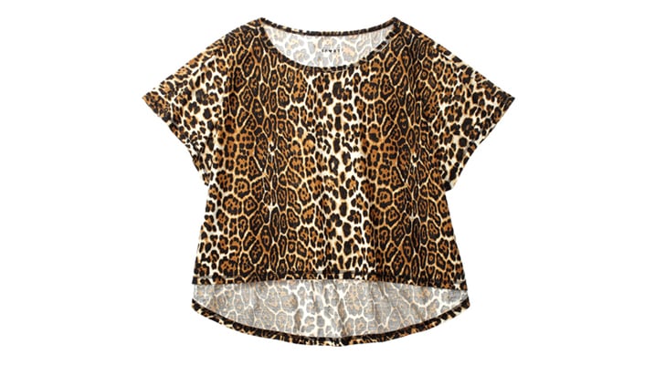 Swing Crop Tee in Leopard