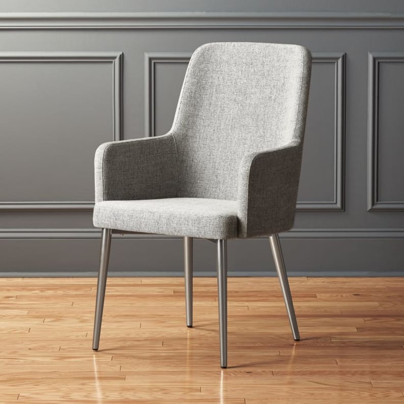 Get the Look: Aragon Stone Grey and Silver Chair