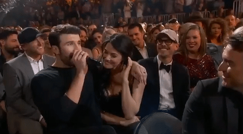 Sam Hunt and Hannah Lee Fowler at the 2017 ACM Awards