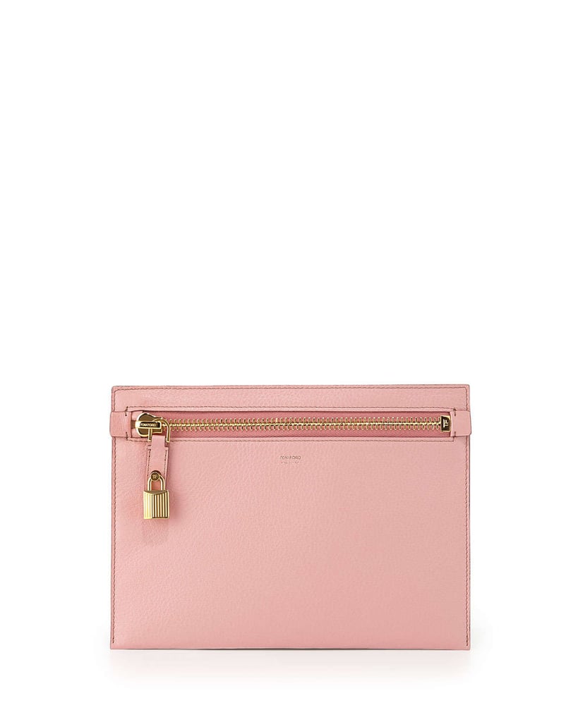 Tom Ford Large Calfskin Zip Clutch Bag ($690)