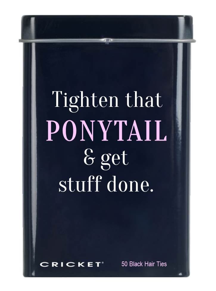 Cricket Ponytails Ties Tin