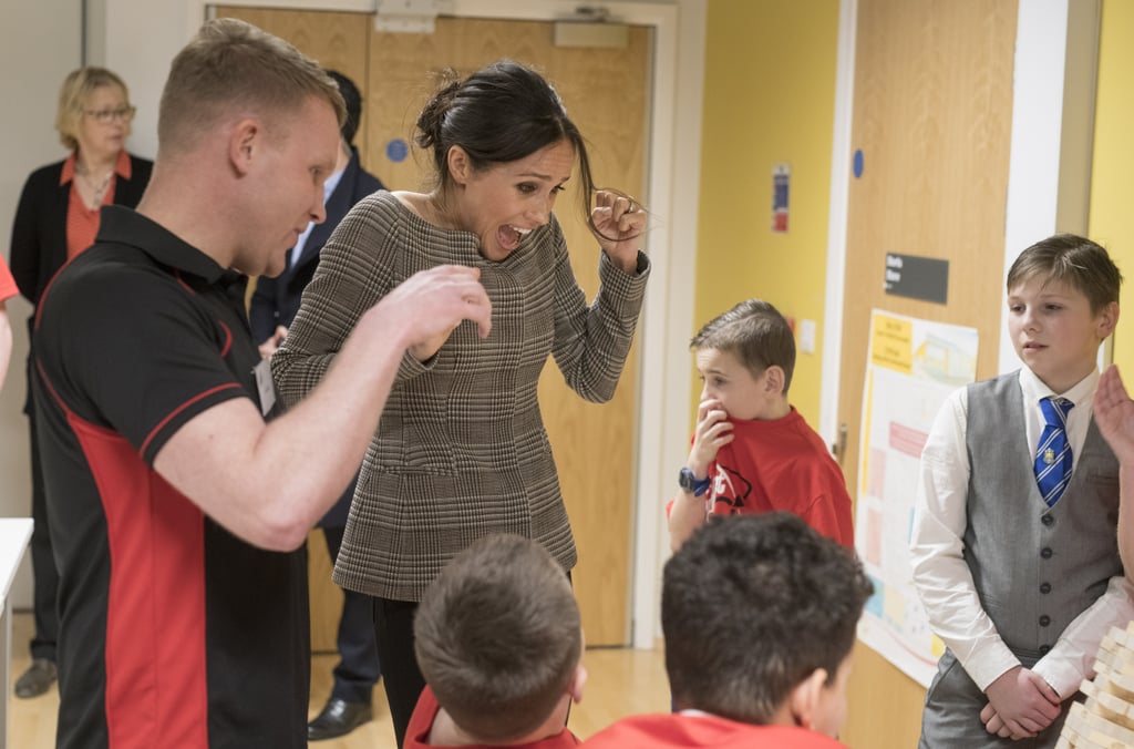 Prince Harry and Meghan Markle Playing With Kids in Cardiff