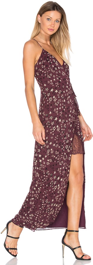 Have a major street style moment in this burgundy House Of Harlow x Revolve Edie Dress ($190) that features a side slit.