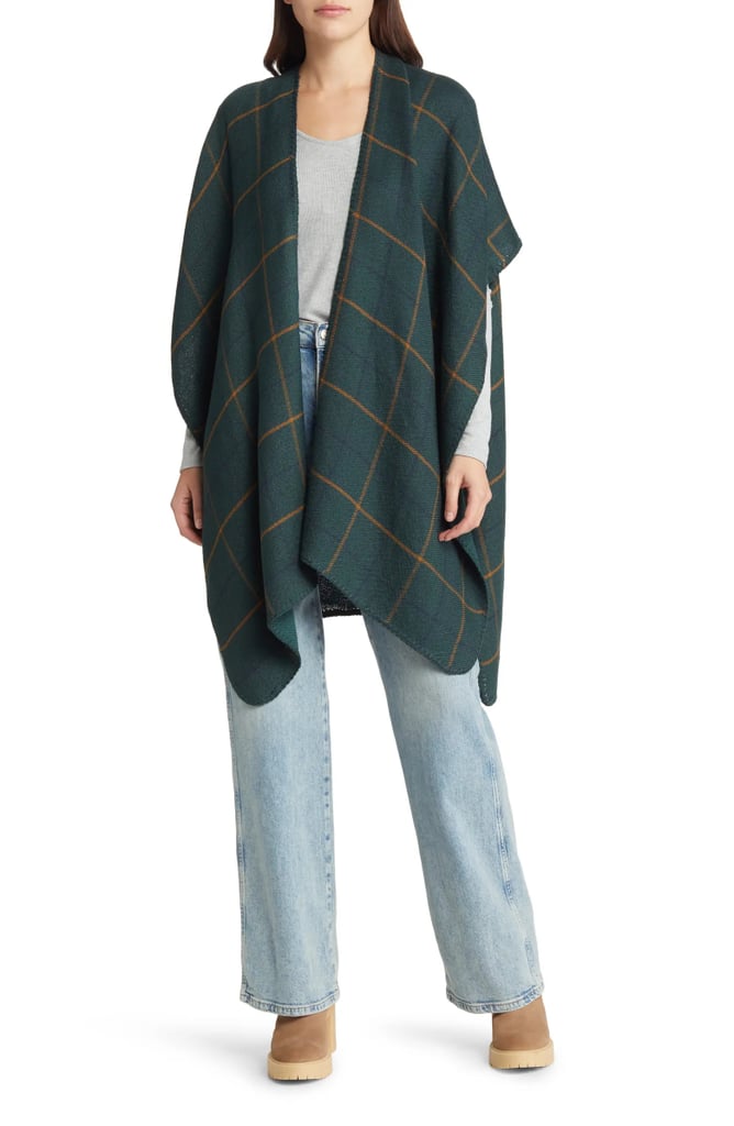 Best Reversible Poncho: Madewell Reversible Poncho Wrap