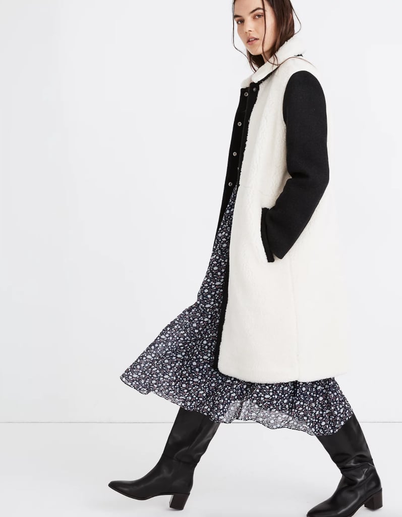 Madewell Sherpa McClancy Coat