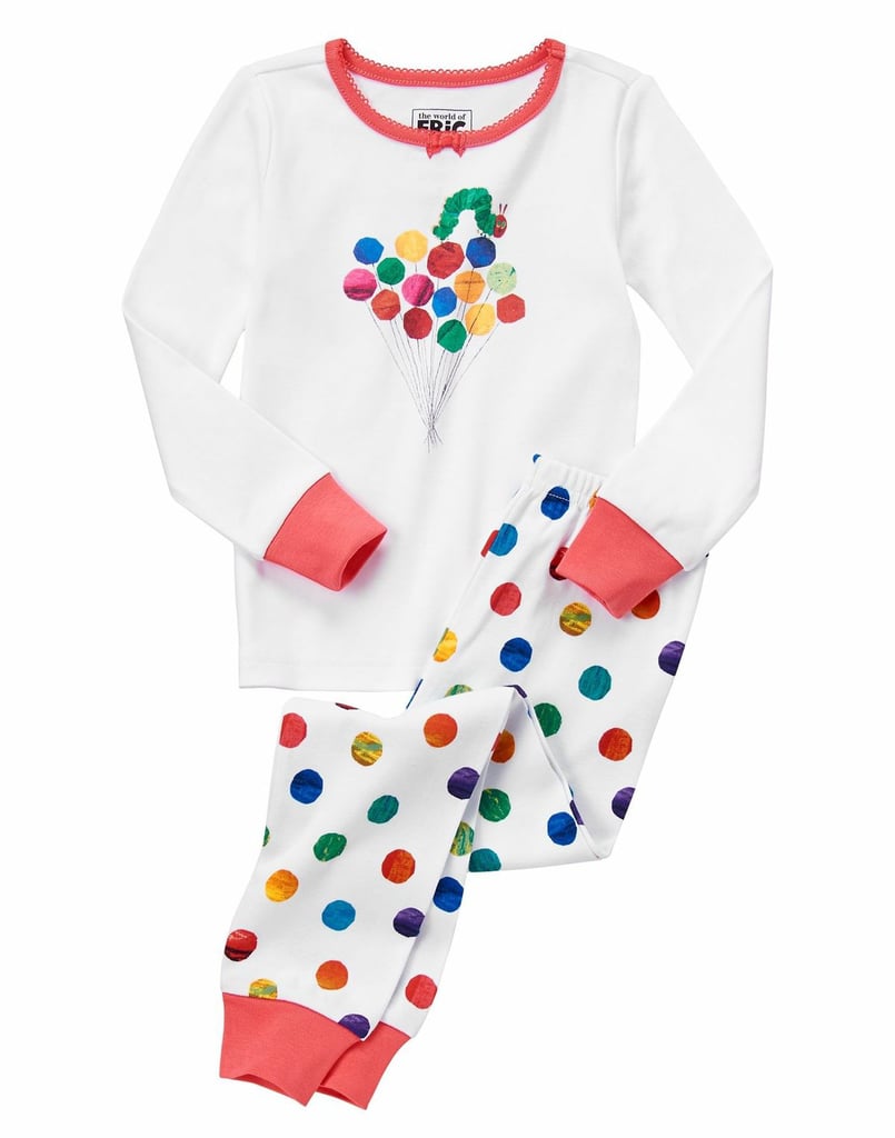 Perfect for boys and girls, these polka-dotted pj's ($27) will delight your children.