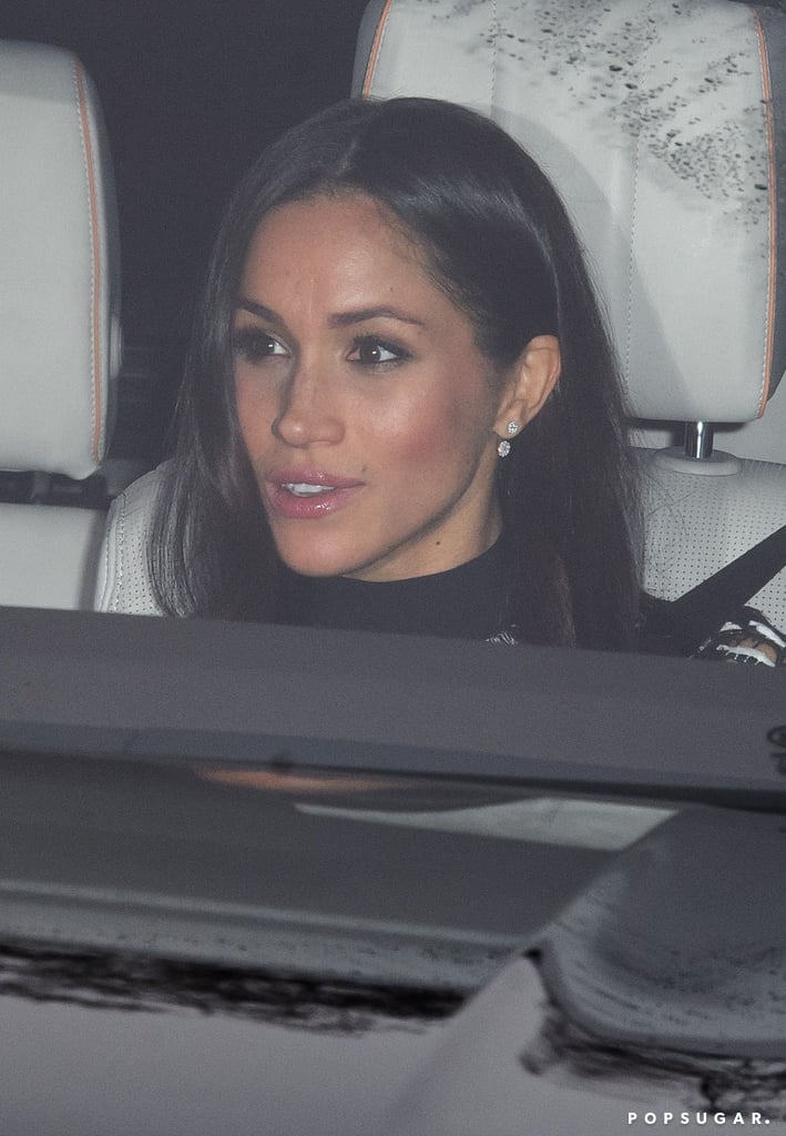 Prince Harry and Meghan Markle at Queen's Christmas Lunch